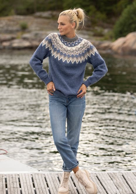 Hovedbilde Kraft genser jeansblå