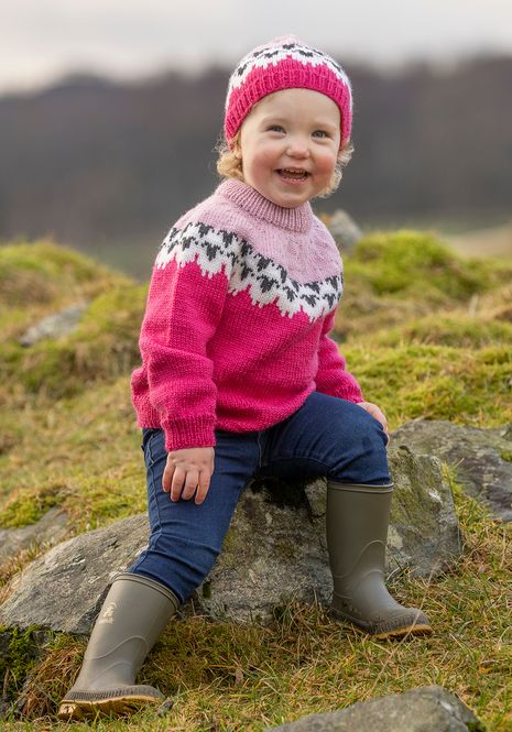 Hovedbilde Flokken genser cerise