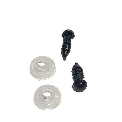 Sikkerhetsøyne svart 4 mm
